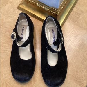 Nordstrom Black Velvet toddler Shoes